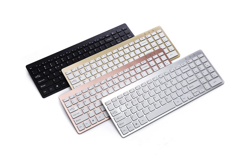 Teclado inalámbrico silencioso con reposamuñecas, negro - Imagen 2
