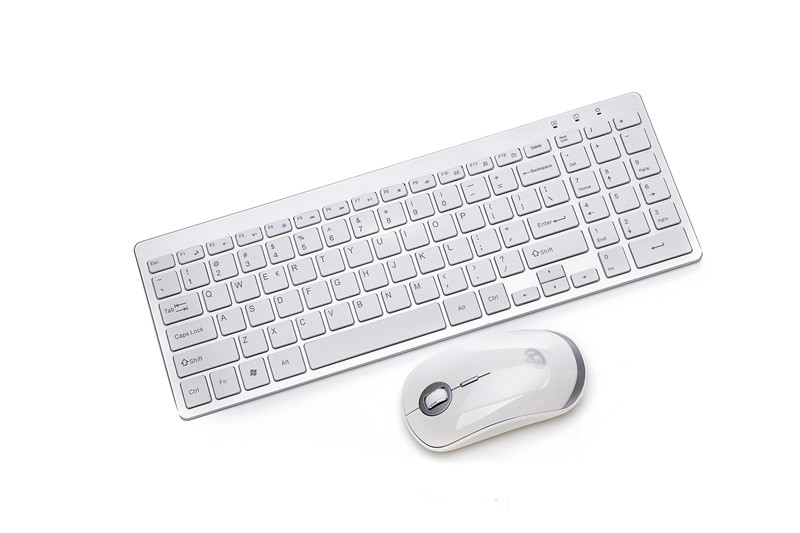 Teclado inalámbrico silencioso con reposamuñecas, negro - Imagen 3