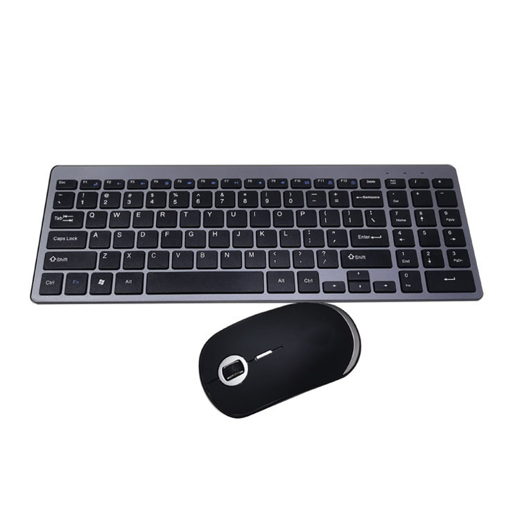 Teclado inalámbrico silencioso con reposamuñecas, negro - Imagen 5