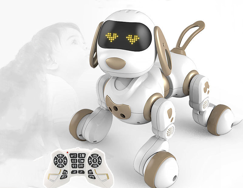 Chien robot avec télécommande, noir – Image 2