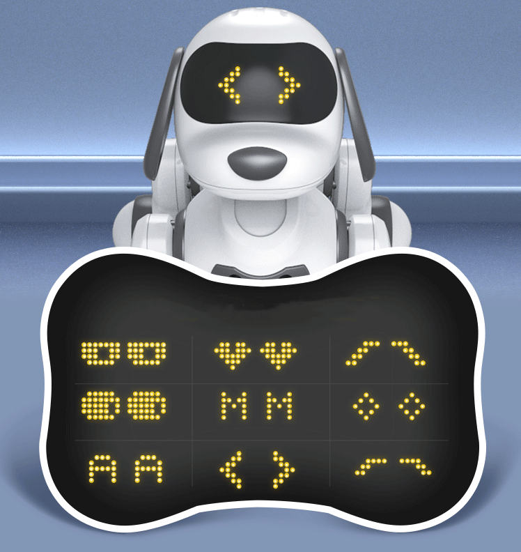 Chien robot avec télécommande, noir – Image 3