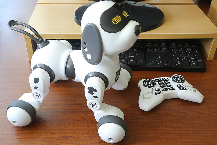 Chien robot avec télécommande, noir – Image 5