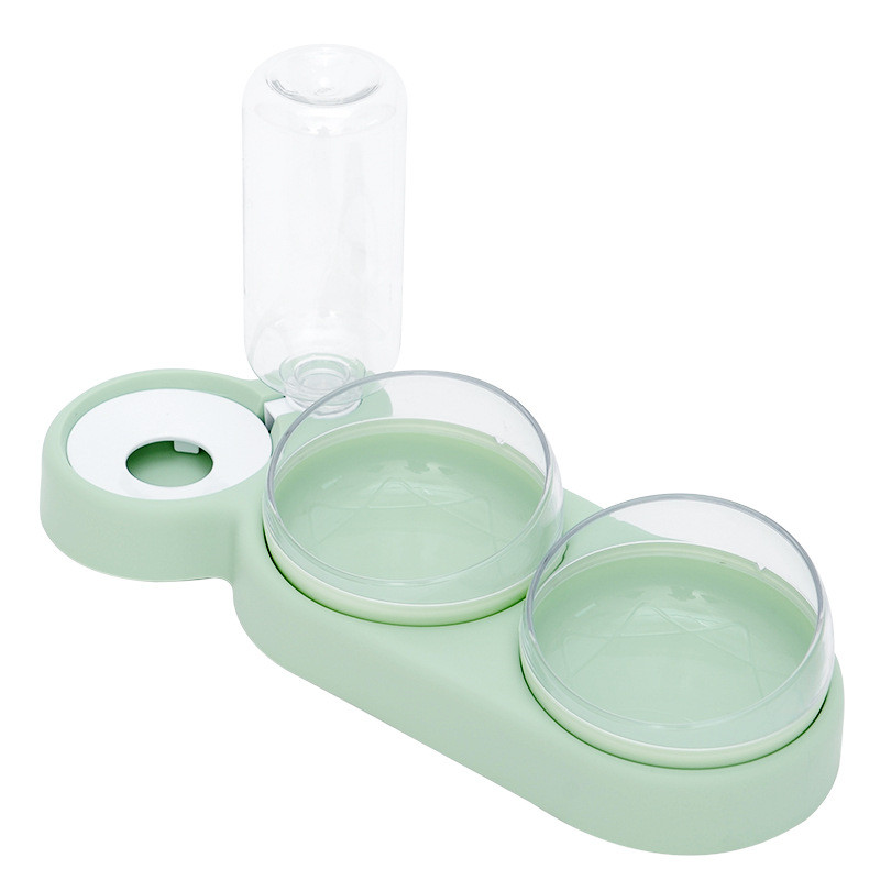 Doppelnapf mit Wasserspender, grau – Bild 6