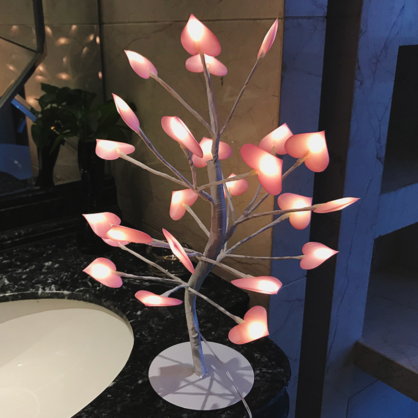Arbre lumineux LED fleurs de cerisier, rose – Image 6