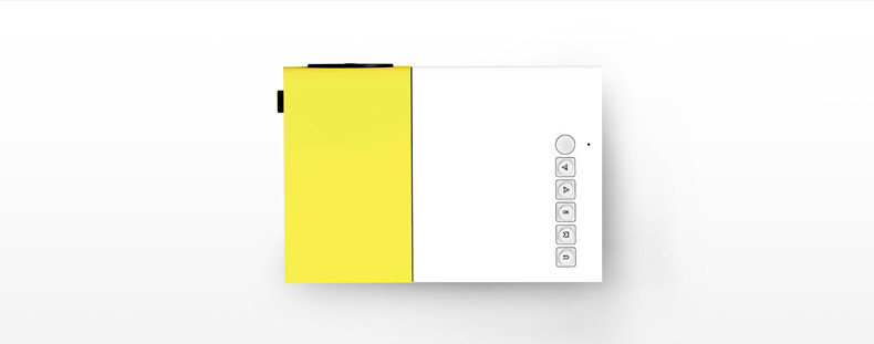 Mini proyector con imagen hasta 1080p, amarillo - Imagen 2