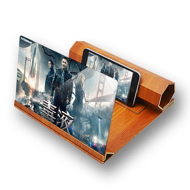 Ampliador de ecrã 3D efeito madeira para telemóvel - Image 5