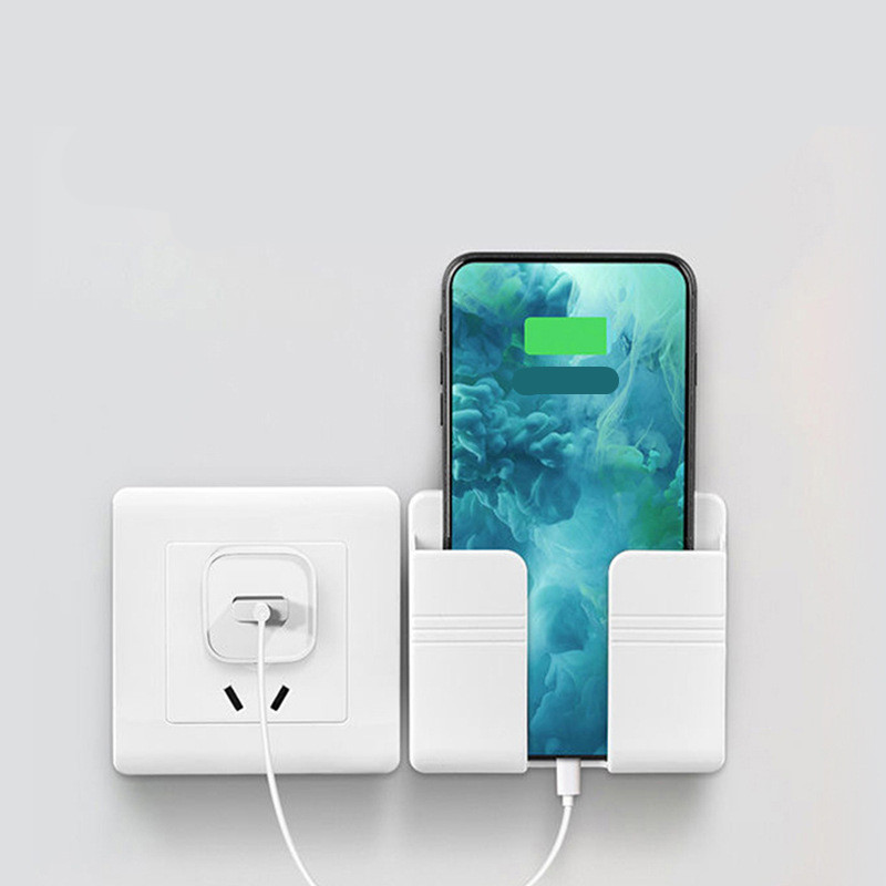 Soporte adhesivo de pared para el móvil, gris - Imagen 2