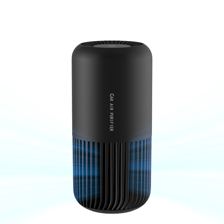 Purificador de ar pequeno com USB para secretária, preto