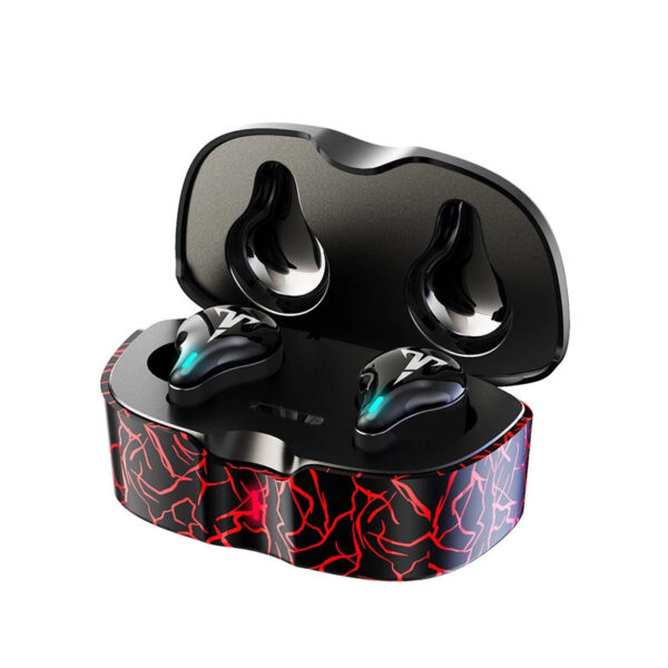 Wireless earbuds with lighting, black