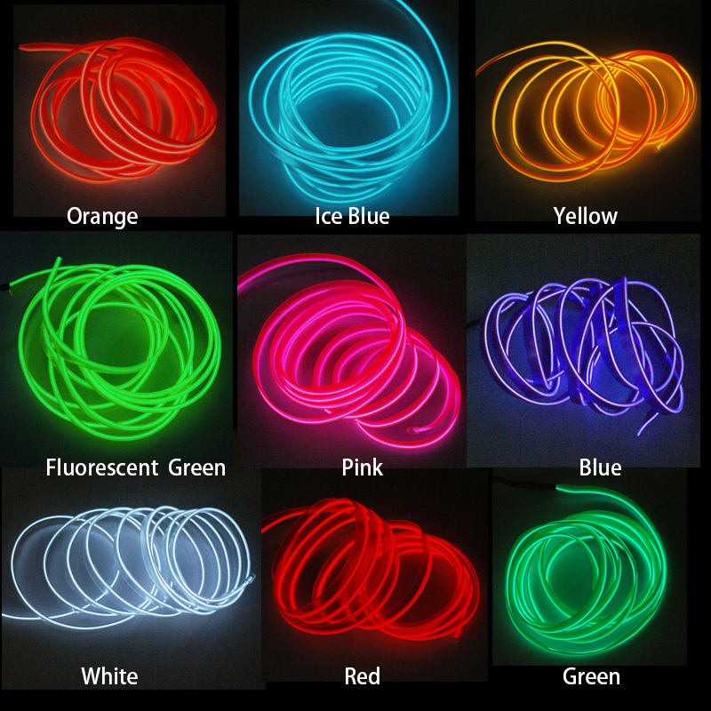 Fio luminoso vermelho para o interior do carro com inversor - Image 2