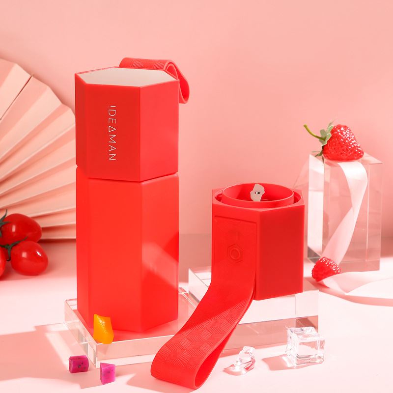 Blender portable pour jus et smoothies, rouge