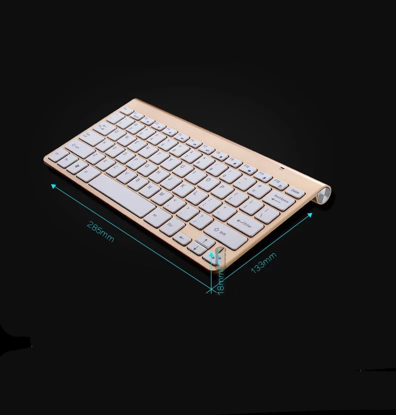 Gold wireless keyboard and mouse set - Image 2