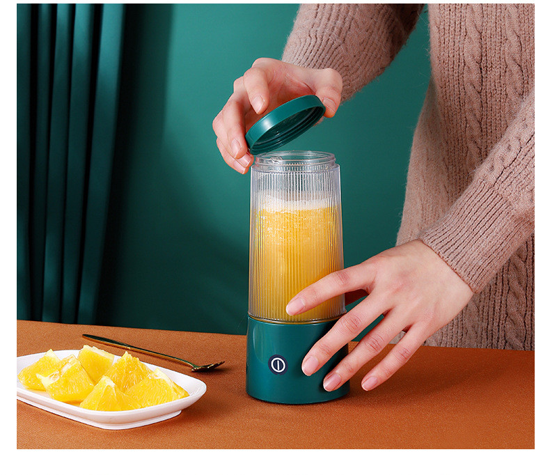 Tragbarer Mixbecher zum Aufladen, grün – Bild 2