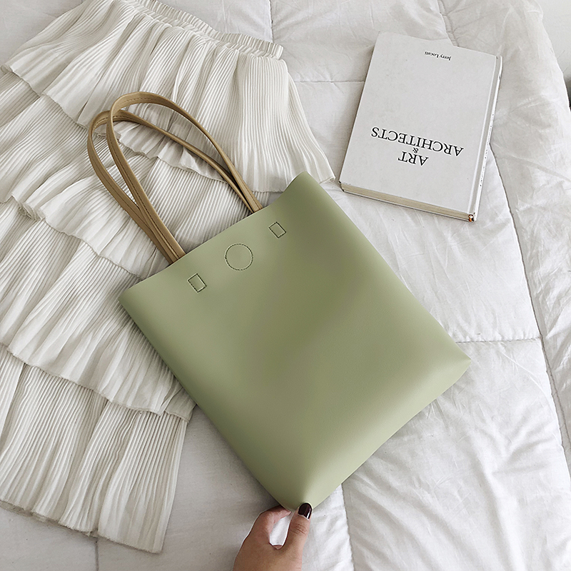 Shopper mit weichen Griffen, schwarz – Bild 3