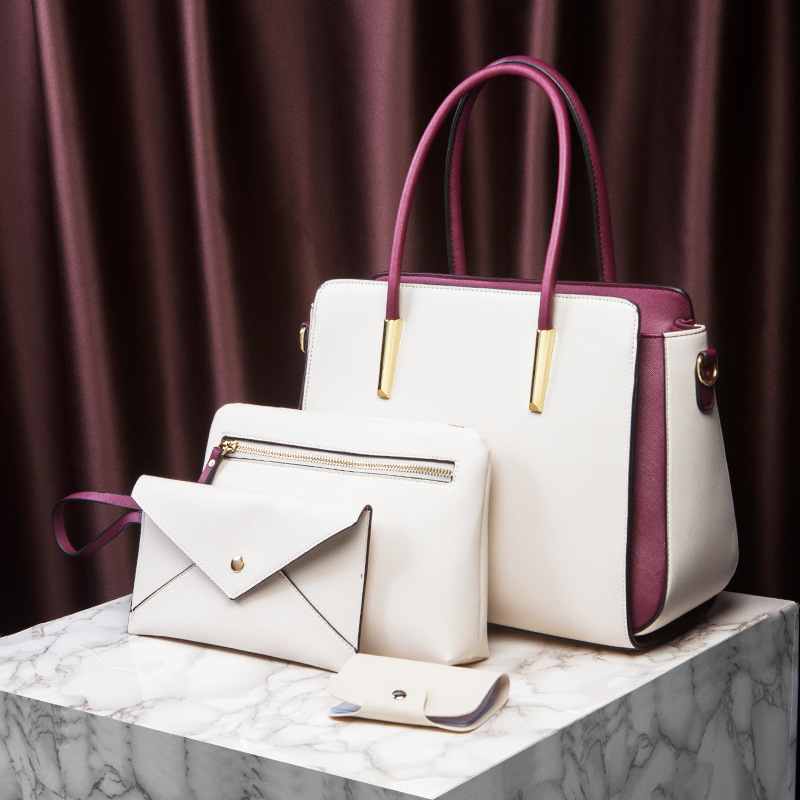 Große Handtasche mit kleiner Tasche, dunkelblau – Bild 5