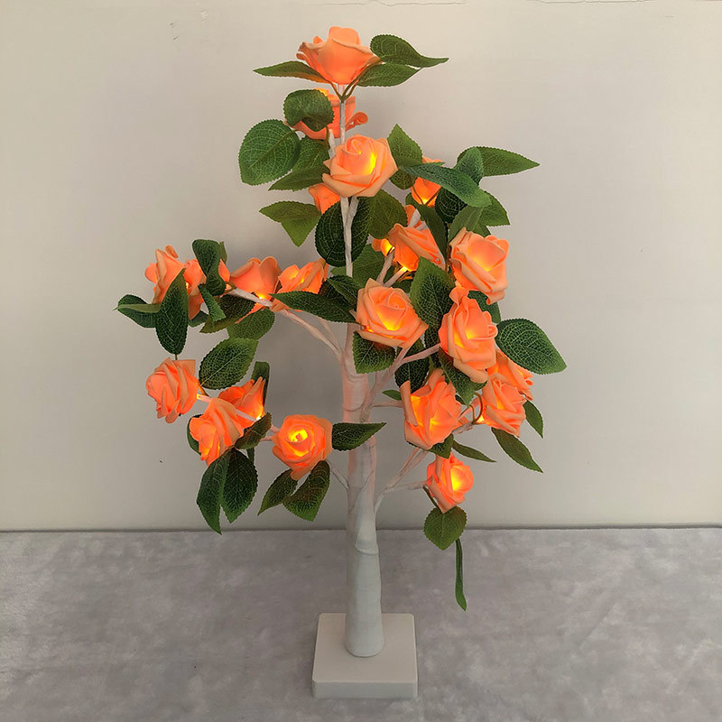 Arbre lumineux LED à roses, jaune – Image 7