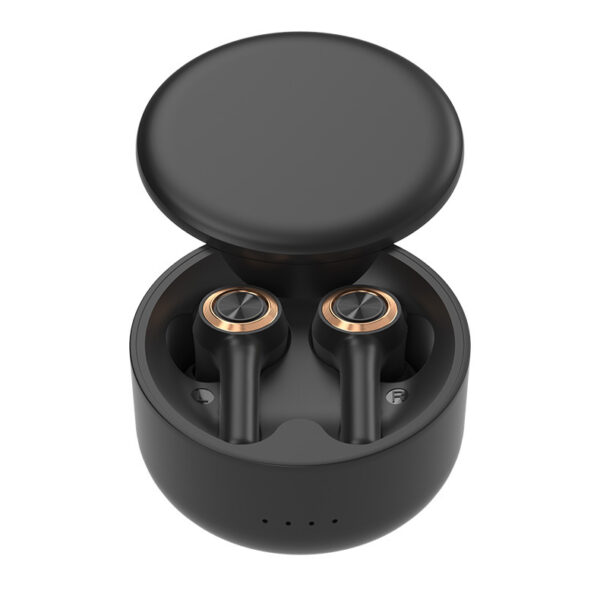 Wireless earbuds with strong bass, black