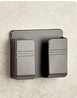 Soporte adhesivo de pared para el móvil, gris