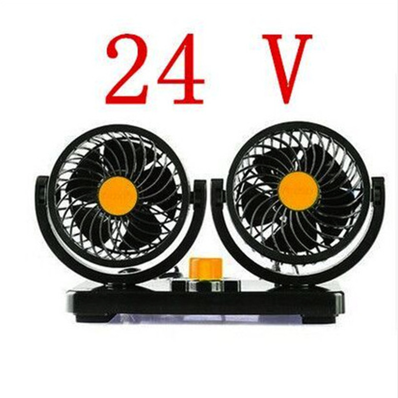 Car fan with two heads, black - Image 5