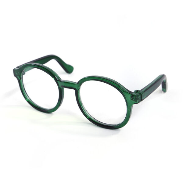 Plastic glasses for cats, green