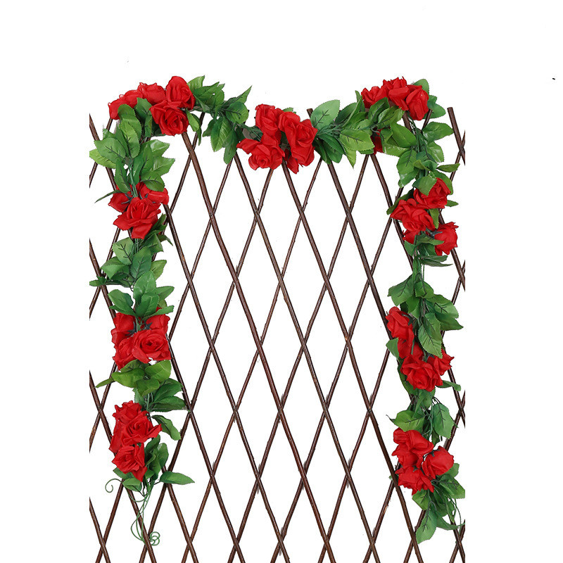 Girlande mit künstlichen Rosen, weiß – Bild 7