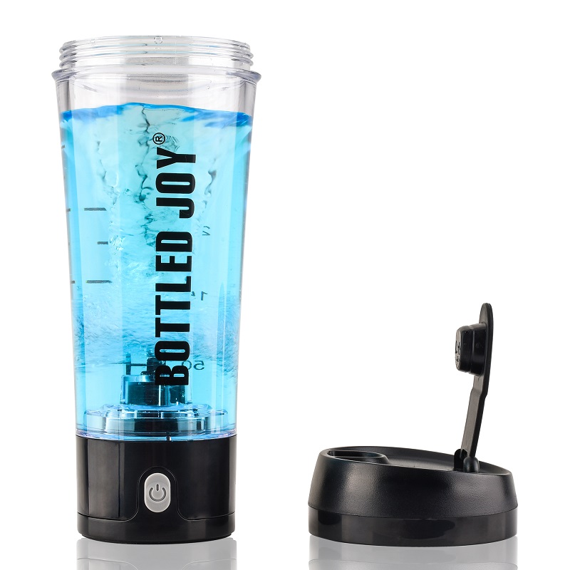 Electric shaker bottle with USB, black - Image 4