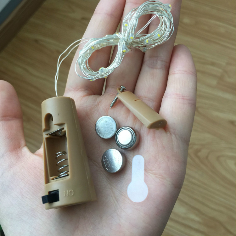 Coloured string lights with button cells - Image 3