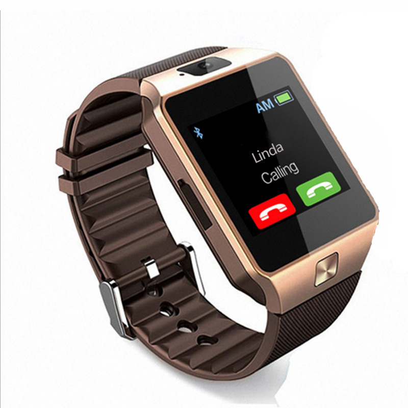 Smartwatch with SIM slot and camera, gold - Image 3