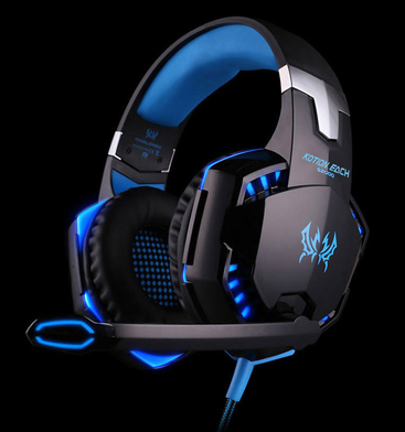 Wired gaming headset with microphone, orange - Image 3