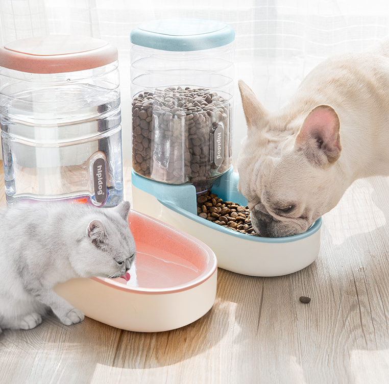 Dispensador de ração para gatos e cães, azul - Image 5