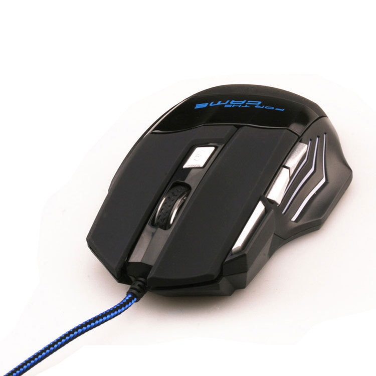 USB gaming mouse with six buttons, black - Image 2