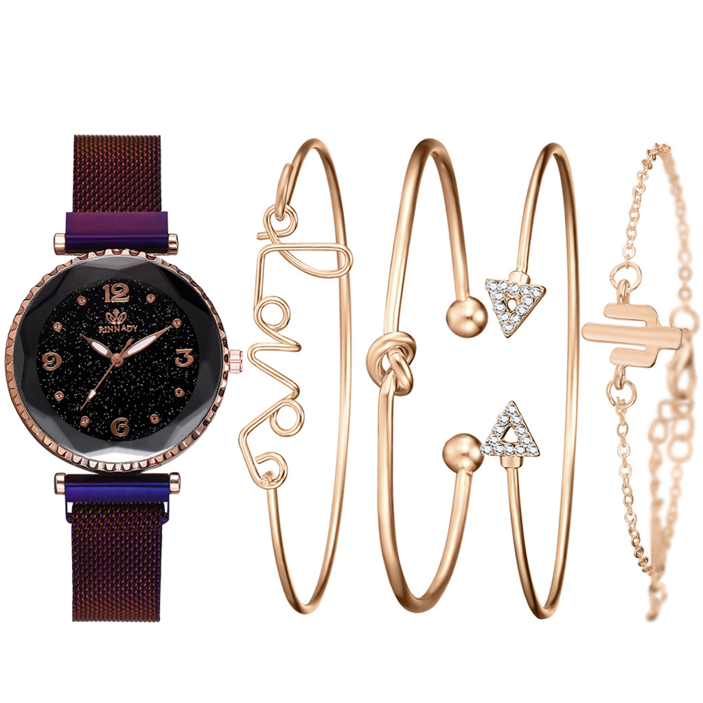 Reloj de mujer cielo estrellado con cierre imán - Imagen 2