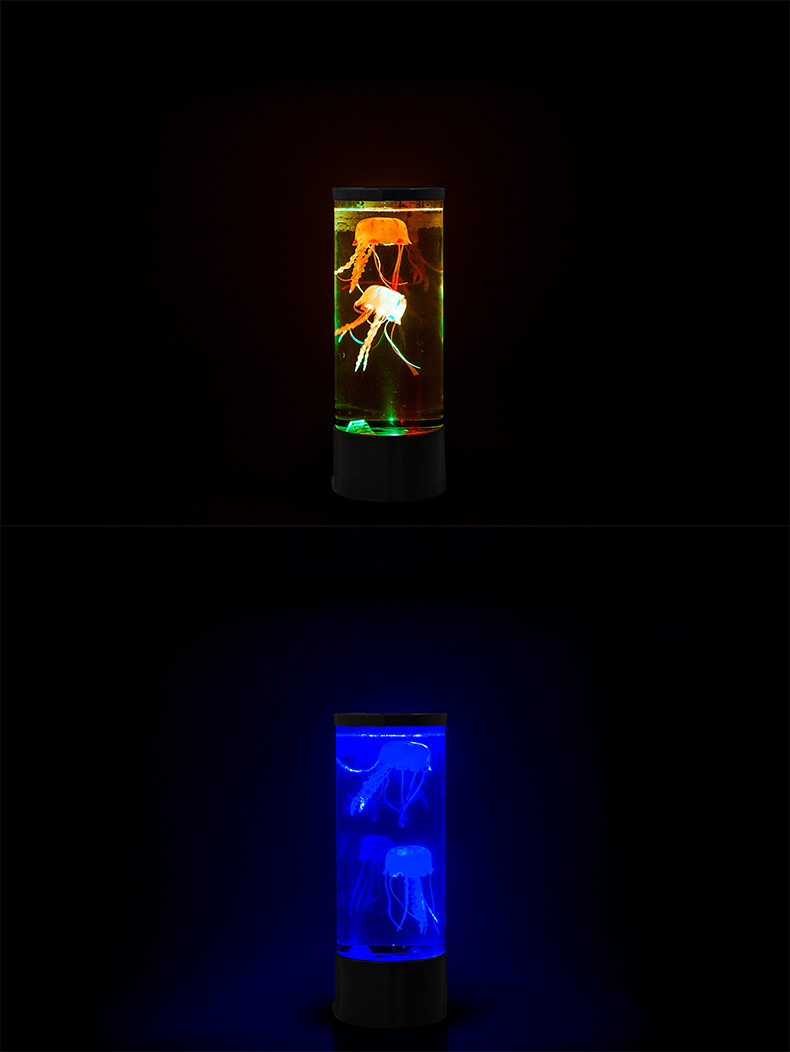 Jellyfish lamp with water tank and colour change, black - Image 2