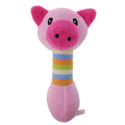 Plush squeaky piglet toy for dogs and cats