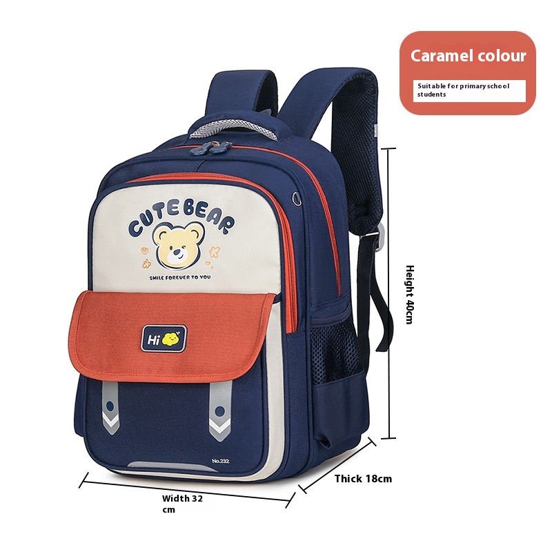 School backpack for children, rose red - Image 2