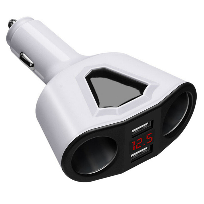 Cargador de coche con dos USB y pantalla LCD - Imagen 3