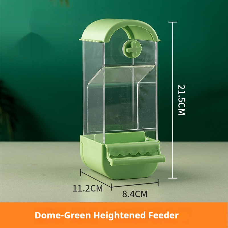 Mangeoire automatique pour perroquets à dôme, blanche – Image 2
