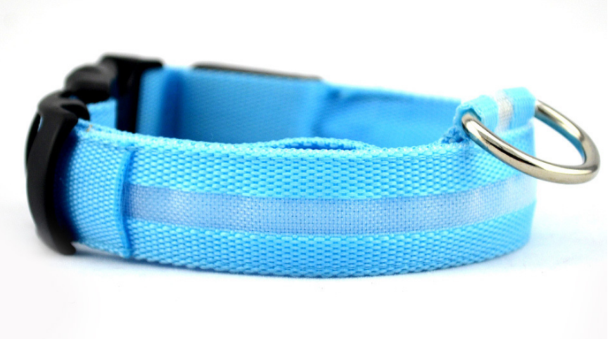 Leuchtendes LED-Hundehalsband, rosa – Bild 4