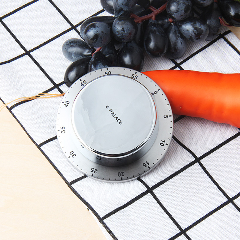 Magnetic mechanical kitchen timer, silver - Image 4