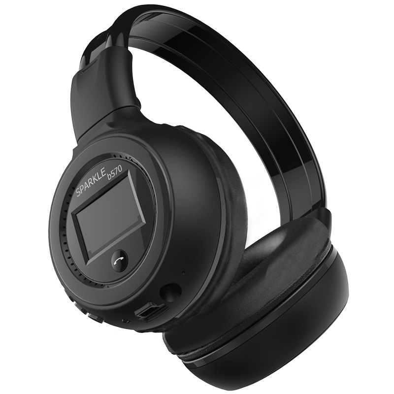 Casque sans fil avec micro, noir