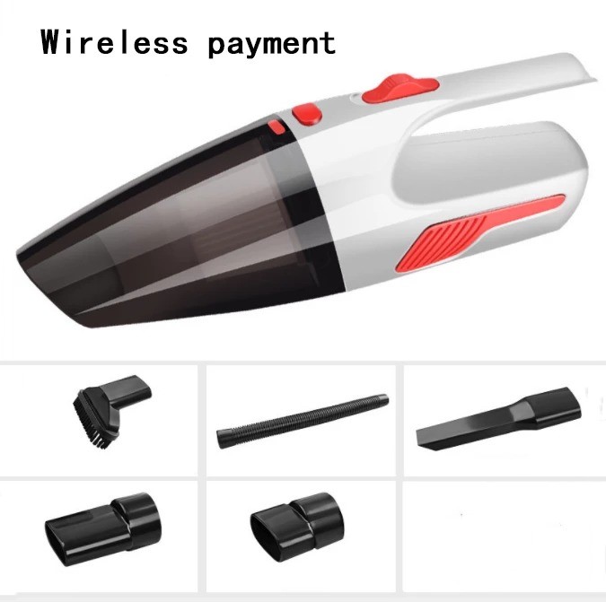 Aspirador de mano para coche con cable, blanco - Imagen 5