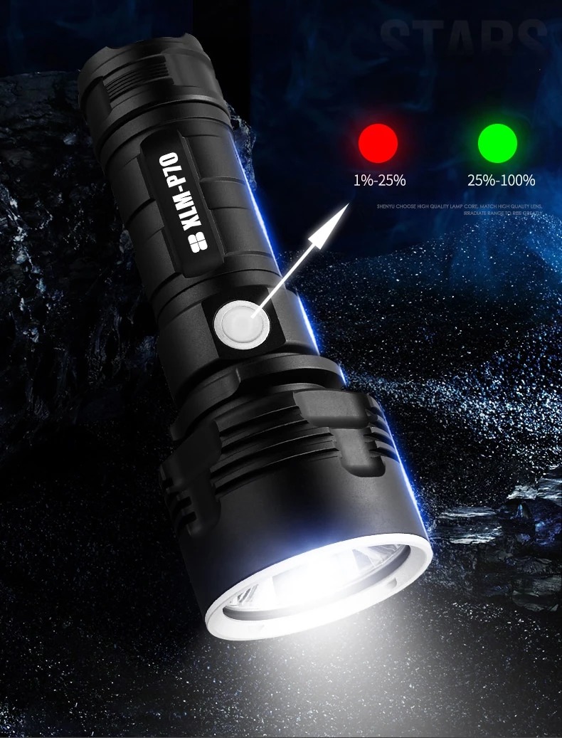 Powerful LED flashlight with adjustable focus - Image 2