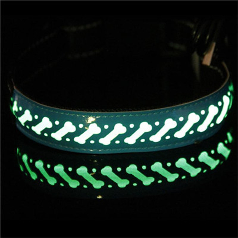 Coleira LED luminosa para cães, preta - Image 4