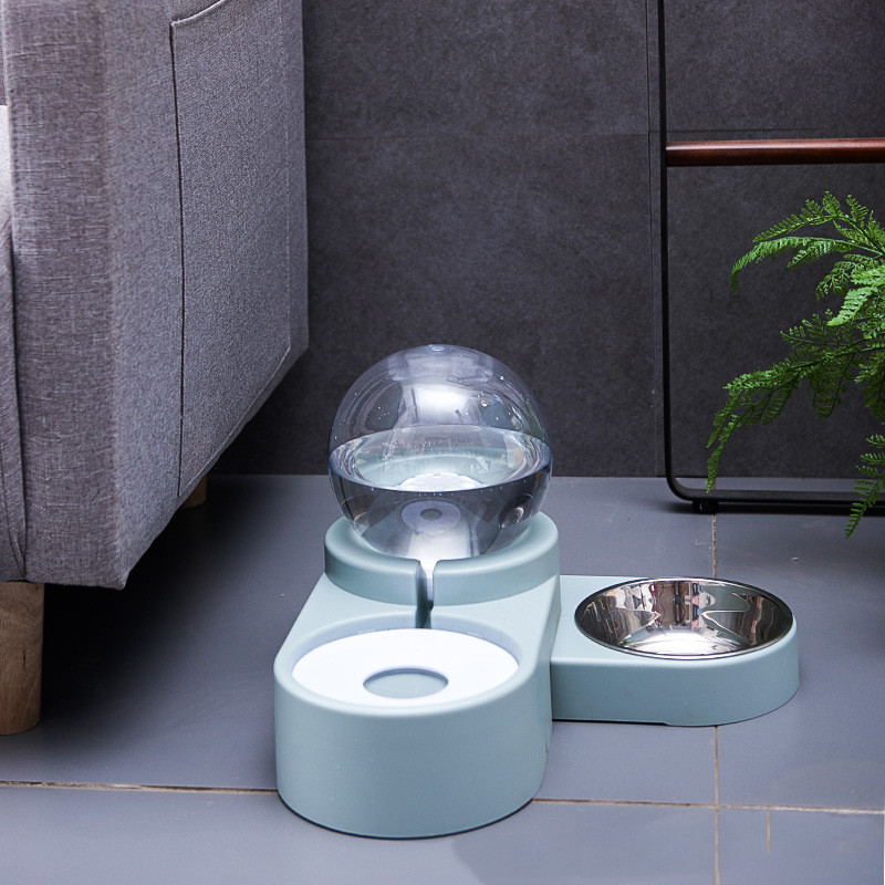 Dispensador de agua para gatos y perros con cuenco de acero - Imagen 3