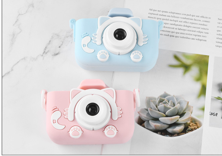 Câmara infantil com duas lentes e ecrã, rosa - Image 3