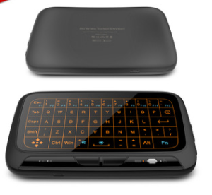 Clavier sans fil fin avec pavé tactile, noir – Image 2