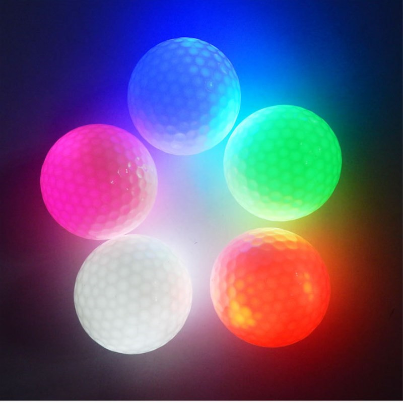 Pelota de golf luminosa para jugar de noche