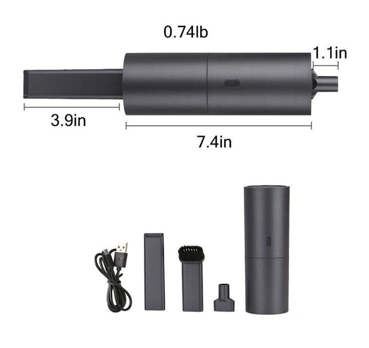 Cordless hand vacuum with three attachments - Image 3