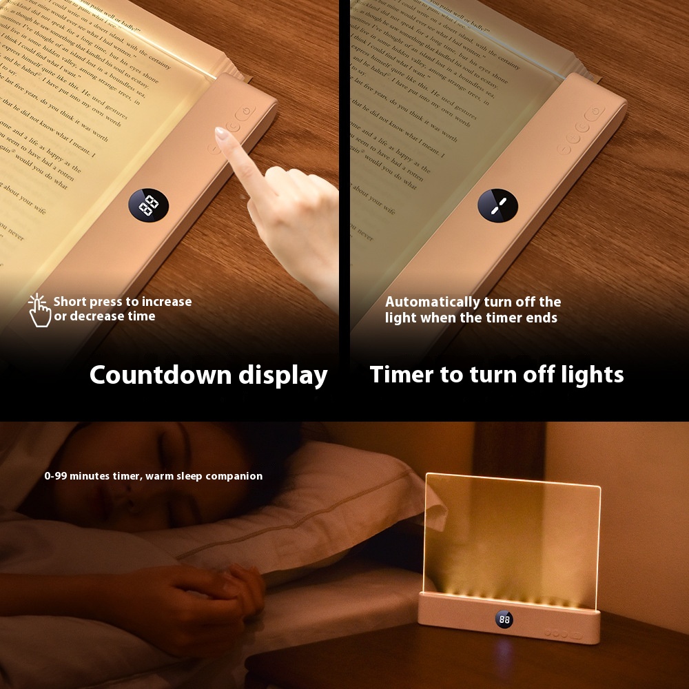 Rechargeable flat reading light, black - Image 2