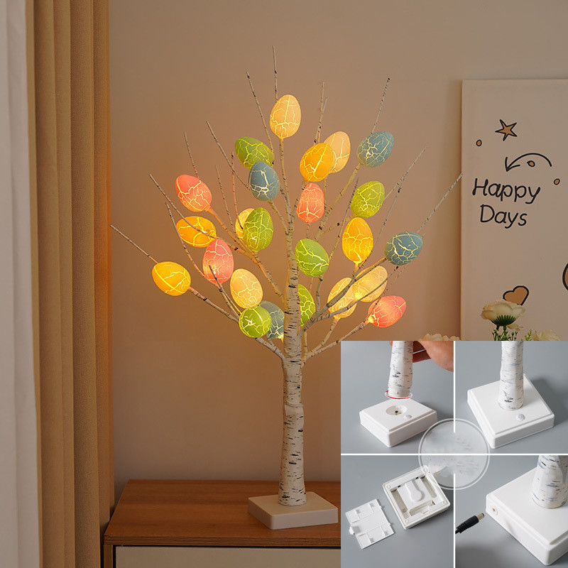 Easter tree with LED lights and eggs - Image 2